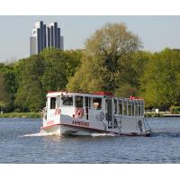  2410_2679 Schiff der Hamburger Alsterflotte - die AMMERSBEK auf der Aussenalster. | Alsterschiffe - Fahrgastschiffe auf der Alster und den Hamburger Kanälen.